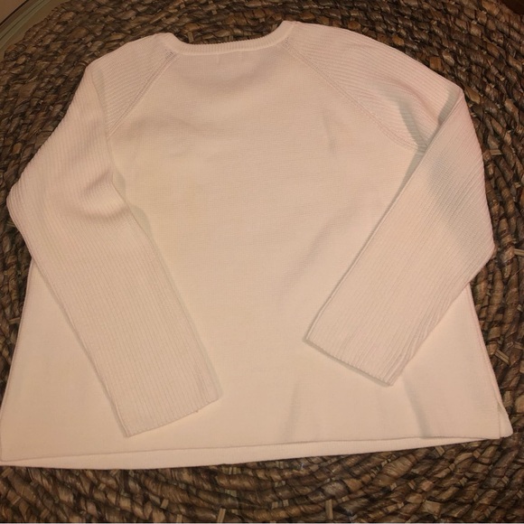 Crown & Ivy Sweater X-Large Cream 24” long 23” chest. New but No tags. - Picture 4 of 6